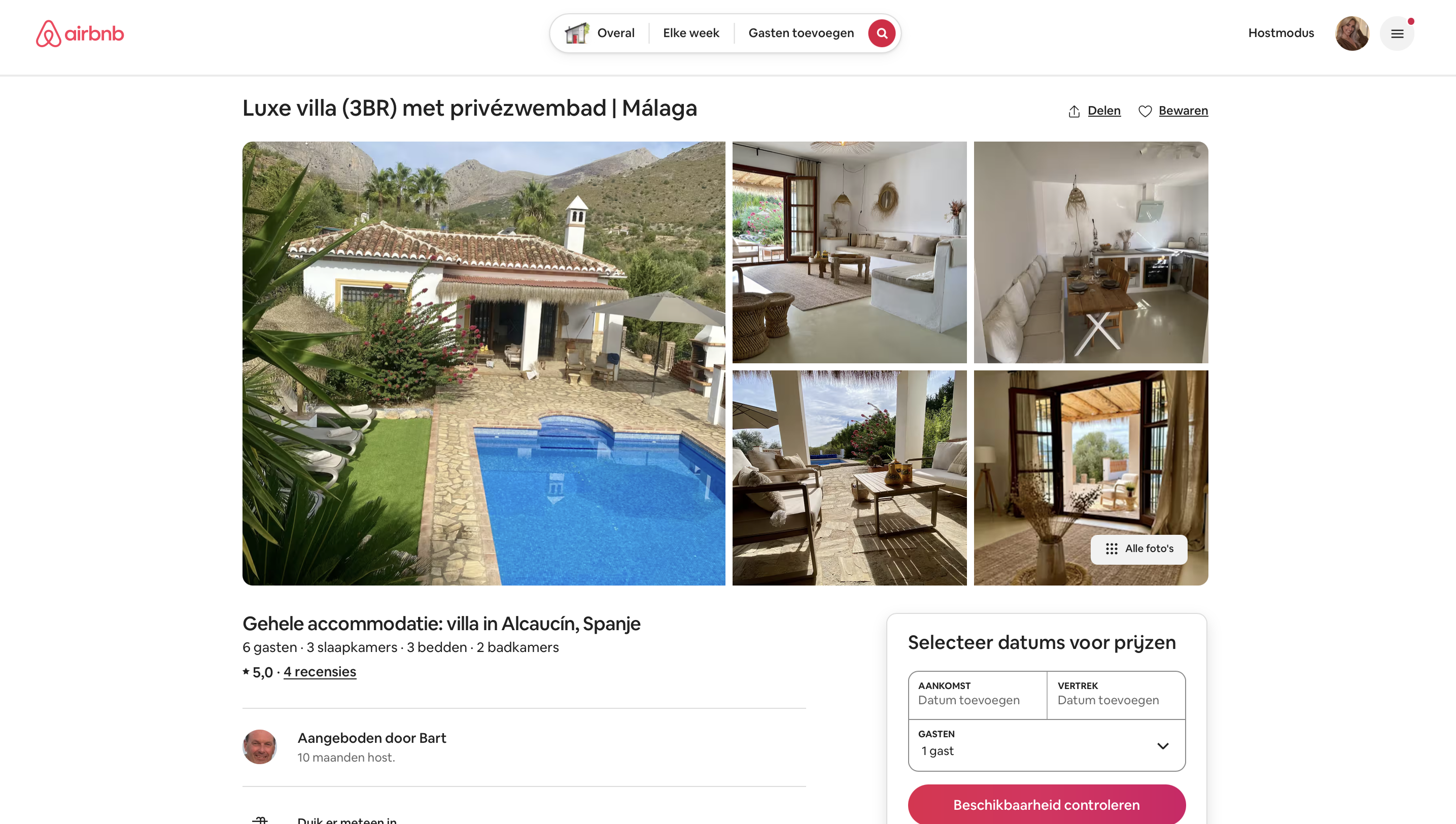 Airbnb-advertentie voor optimalisatie
