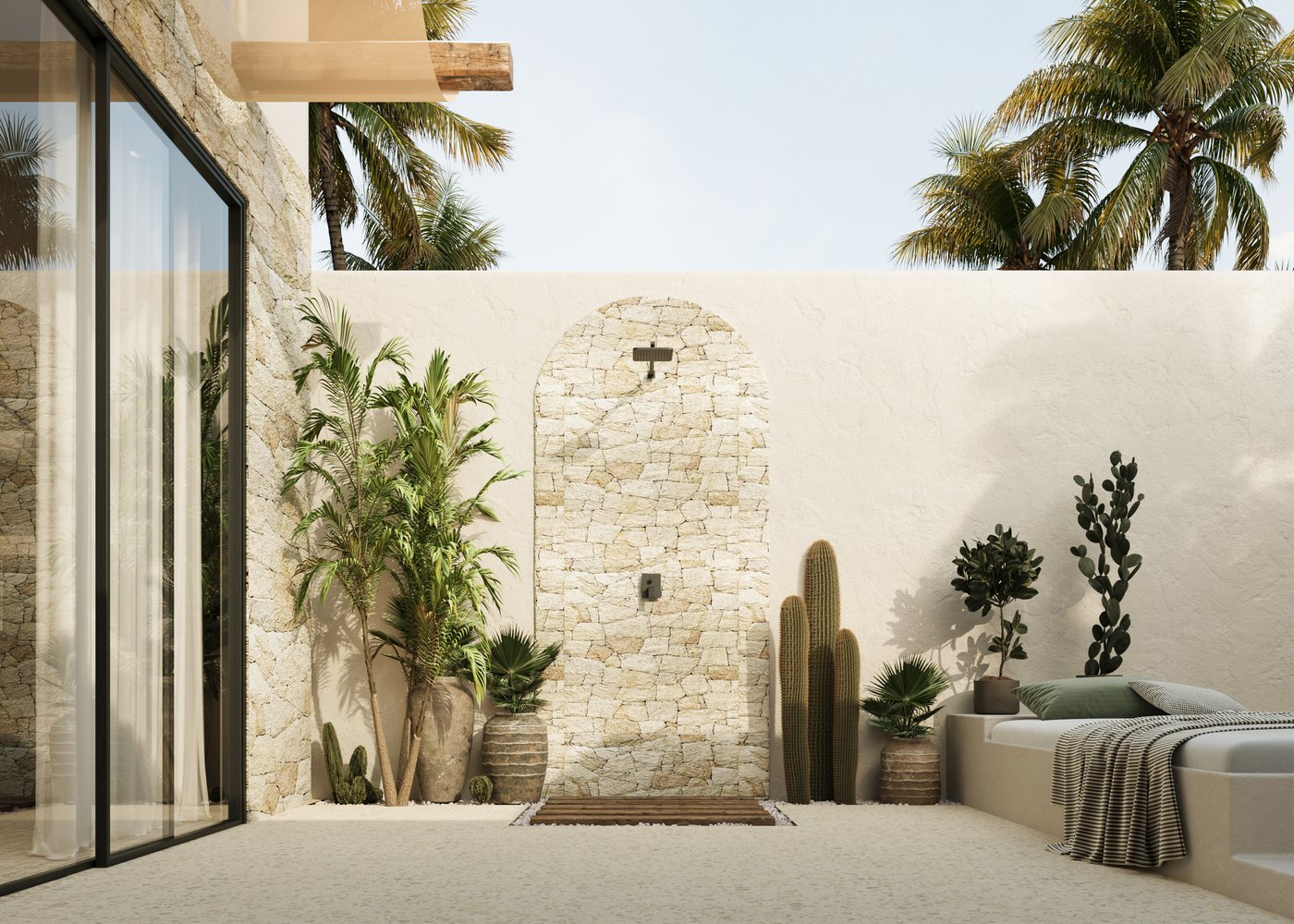 Binnentuin van villa Casa Luma op Bali